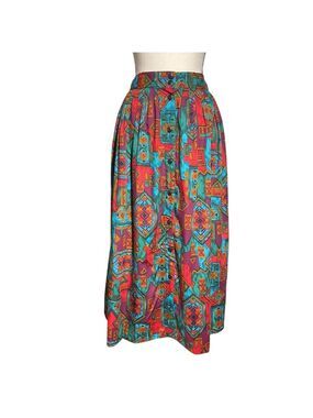 Penbrooke Lane Colorful Geometric Print Women's Skirt